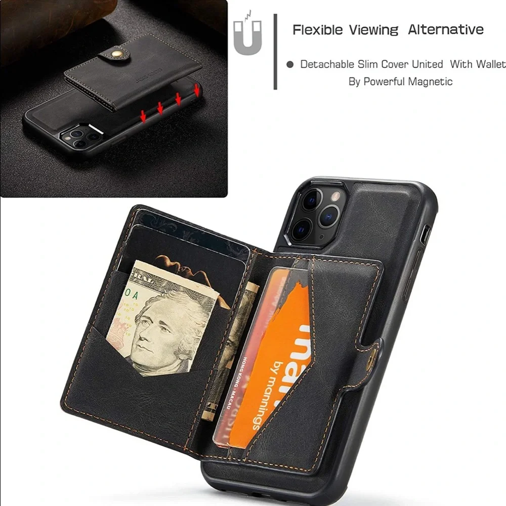 NEW! Magsafe Case for iPhone 12 and iPhone 12 Pro Detachable Wallet Kickstand